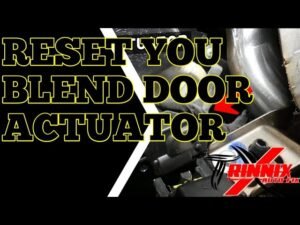 How to Reset Blend Door Actuator • The Car How